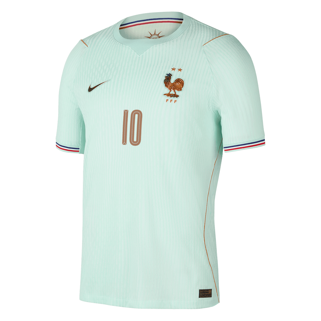 MBAPPE #10 Frankrijk Uitshirt - Wereldkampioenschap 2026 Groen Speler