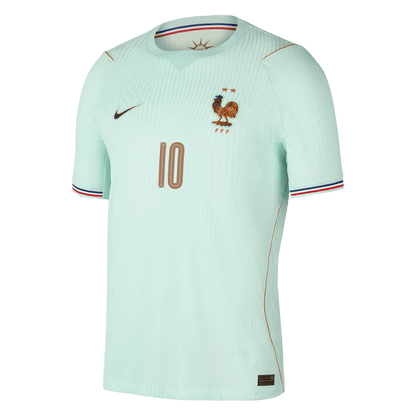 MBAPPE #10 Frankrijk Uitshirt - Wereldkampioenschap 2026 Groen Speler
