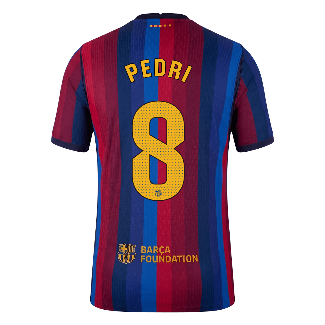 PEDRI #8 Barcelone Domicile Maillot 2026/27 Rouge&Bleu Joueur