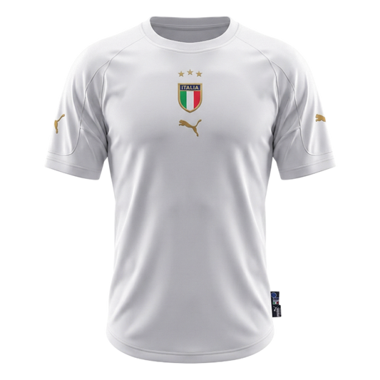 Retro Italie Extérieur Maillot 2004 Blanc