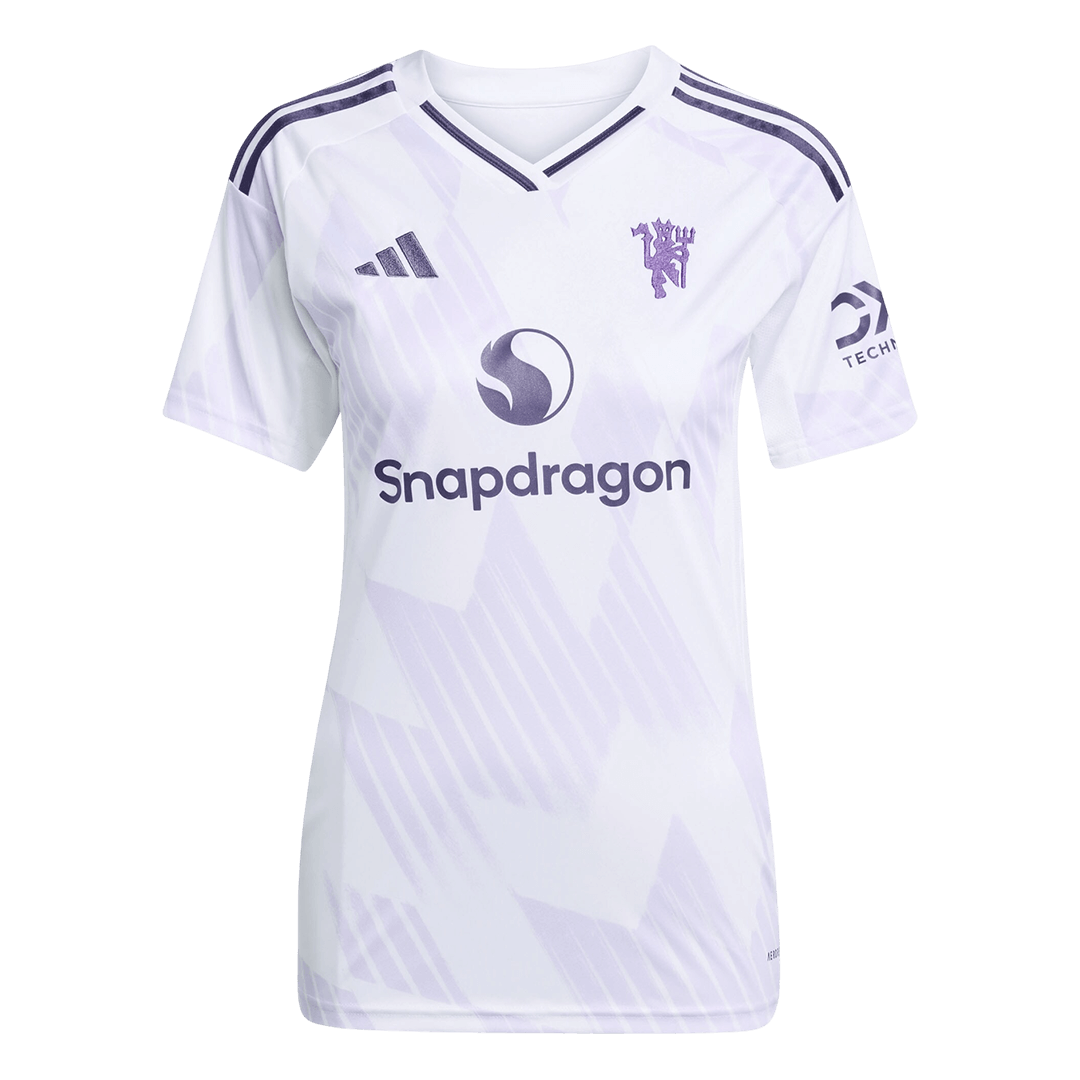 Dames Manchester United Uitshirt 2025/26 Wit