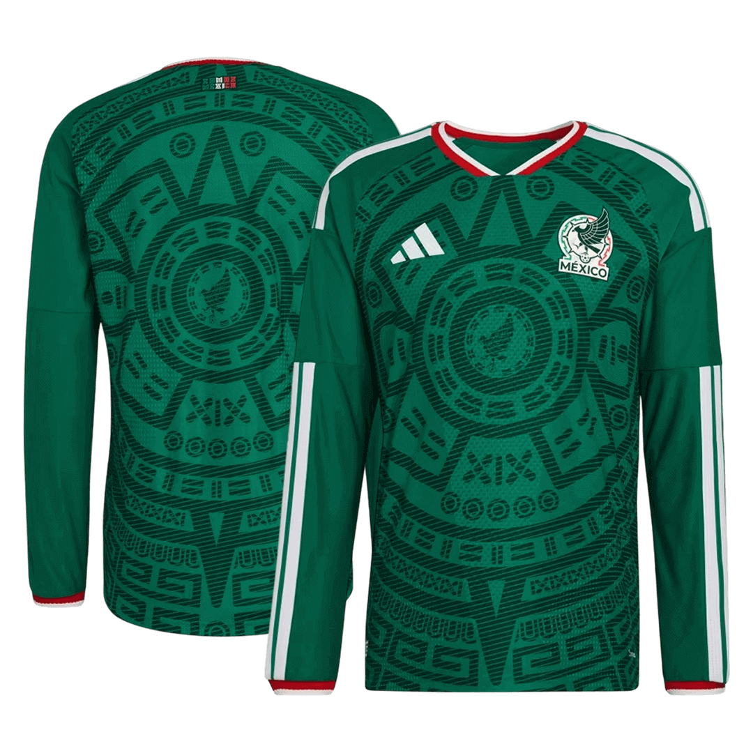 Mexico Thuis Shirt Lange Mouwen - WK 2026 Groen