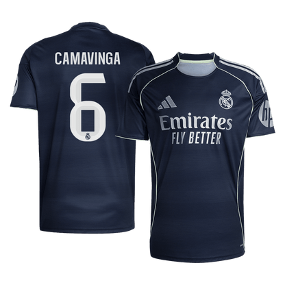 CAMAVINGA #6 Real Madrid Extérieur Maillot 2025/26 Bleu marine