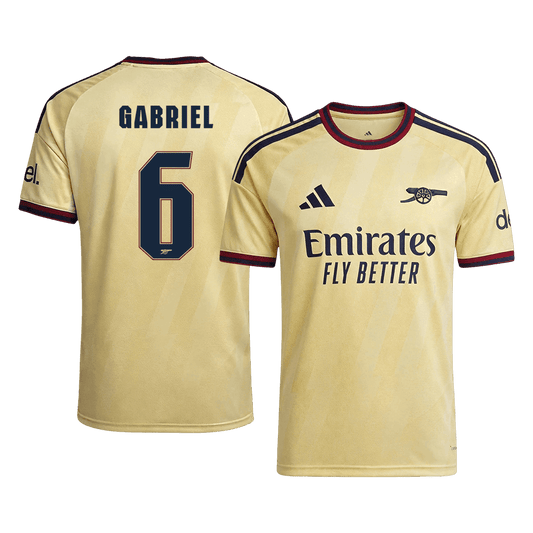GABRIEL #6 Arsenal Third Maillot 2026/27 Jaune - UCL
