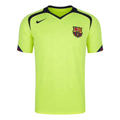 Retro Barcelona Uit Thuisshirt 2005/06 Neon Groen