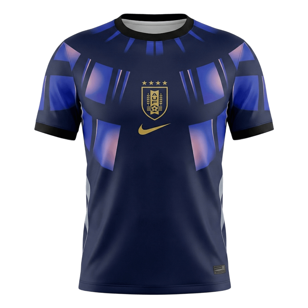 Uruguay Extérieur Maillot - Coupe du Monde 2026 Bleu marine Grande Taille
