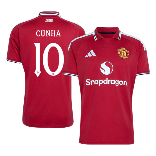 CUNHA #10 Manchester United Domicile Maillot 2026/27 Rouge - UCL