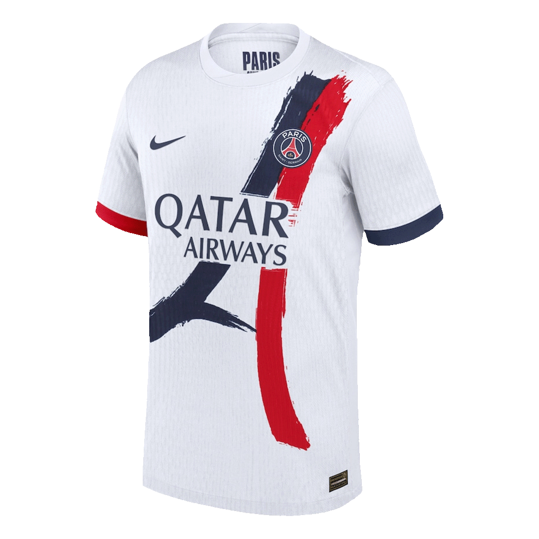 Paris Saint-Germain Extérieur Blanc Maillot 2024/25 Authentique Grande Taille