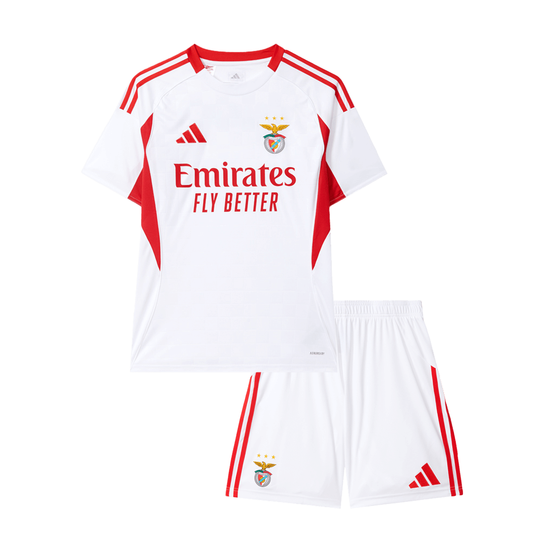Lisbonne Third Maillot Kit 2025/26 Junior Blanc
