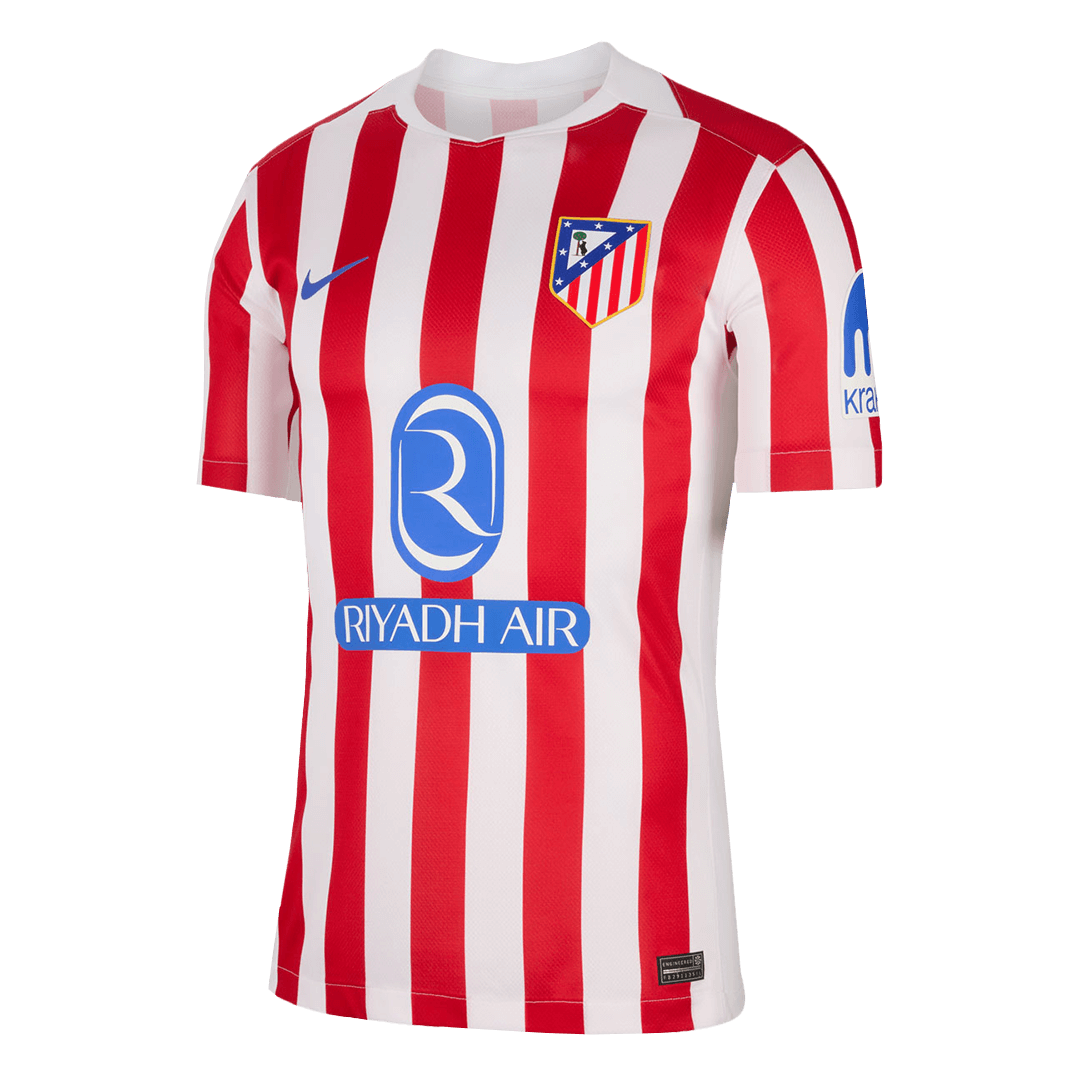 SØRLOTH #9 Atlético Thuisshirt 2025/26 Rood & Wit
