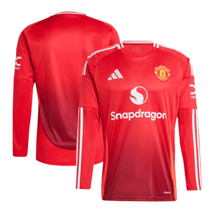 Manchester United Domicile Maillot Manches Longues 2024/25 Grande Taille
