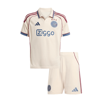 Ajax Third Maillot Kit 2025/26 Enfant Blanc