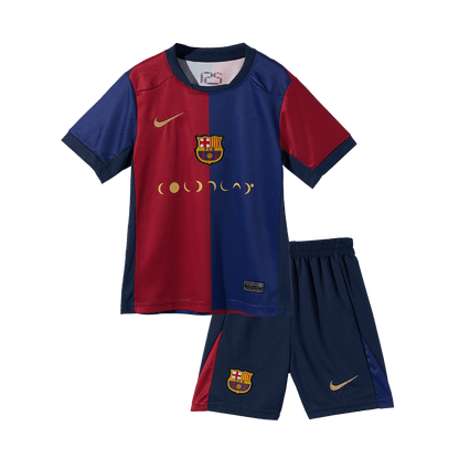 Barcelone Domicile Maillot Kit 2024/25 - COLDPLAY Enfant