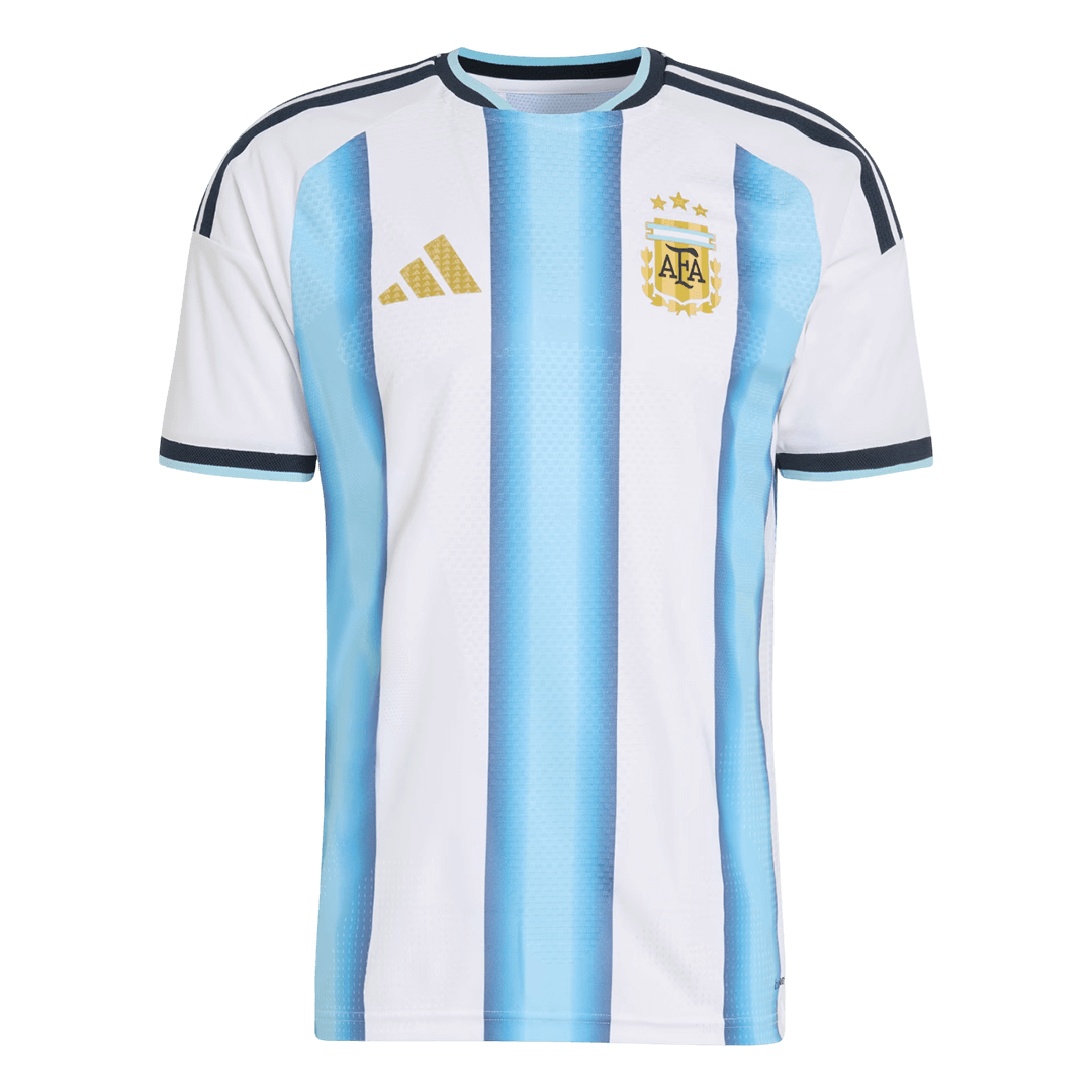 Argentinië Thuisshirt Wereldkampioenschap 2026 Blauw&Wit Speler Grote Maat