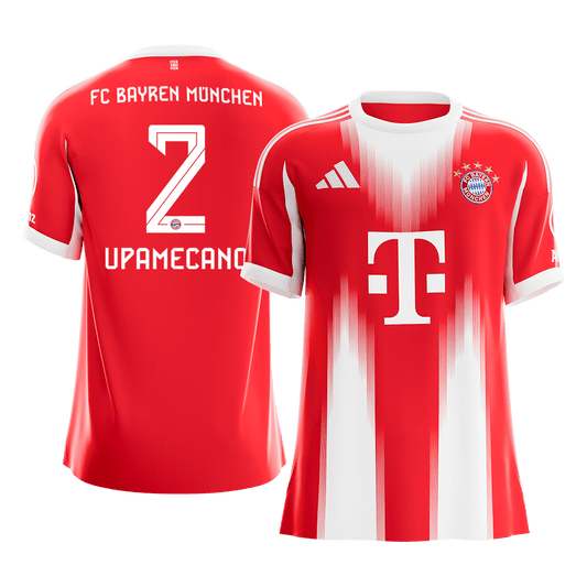 UPAMECANO #2 Munich Domicile Maillot 2025/26 Rouge - Super