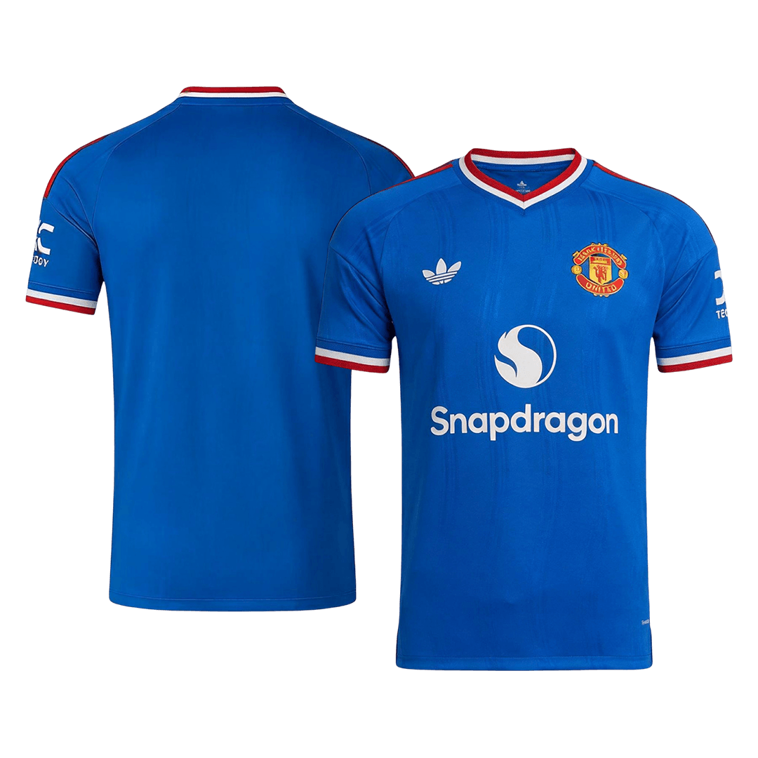 Manchester United Uitshirt 2026/27 Blauw Speler