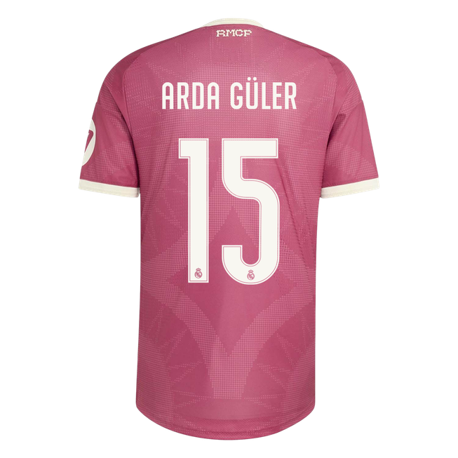ARDA GÜLER #15 Real Madrid Third Maillot 2026/27 Rose Joueur