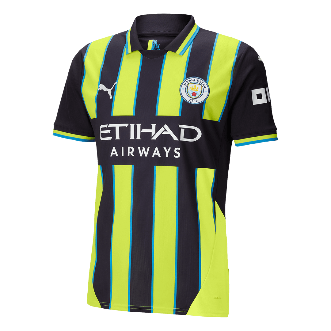 Manchester City Extérieur Maillot 2024/25 Grande Taille