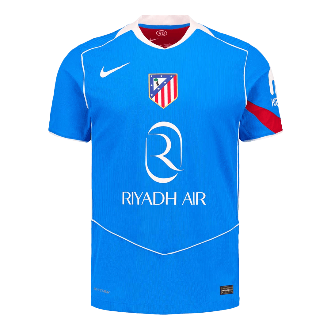 Atlético Third Maillot 2025/26 Bleu Joueur Grande Taille