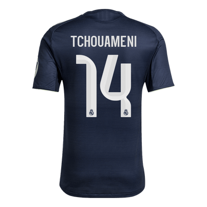 TCHOUAMENI #14 Real Madrid Extérieur Maillot 2025/26 Bleu marine Authentique