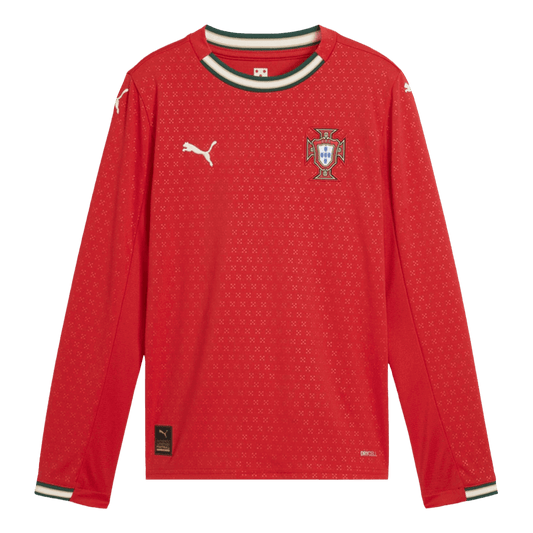Portugal Domicile Maillot Manches Longues 2025 Grande Taille