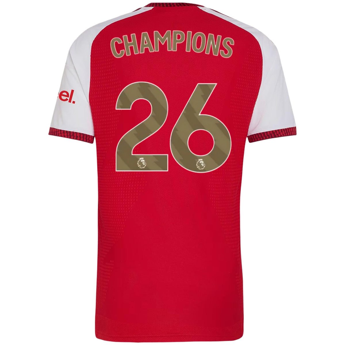 CHAMPIONS #26 Arsenal Thuisshirt 2026/27 Rood Speler