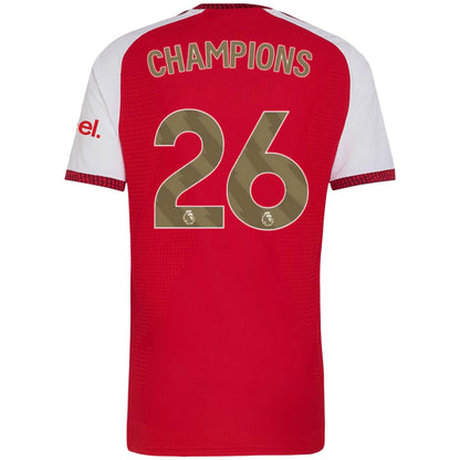 CHAMPIONS #26 Arsenal Thuisshirt 2026/27 Rood Speler