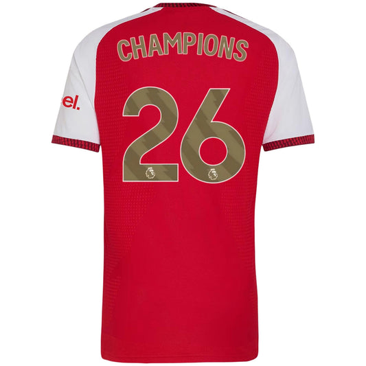 CHAMPIONS #26 Arsenal Thuisshirt 2026/27 Rood Speler