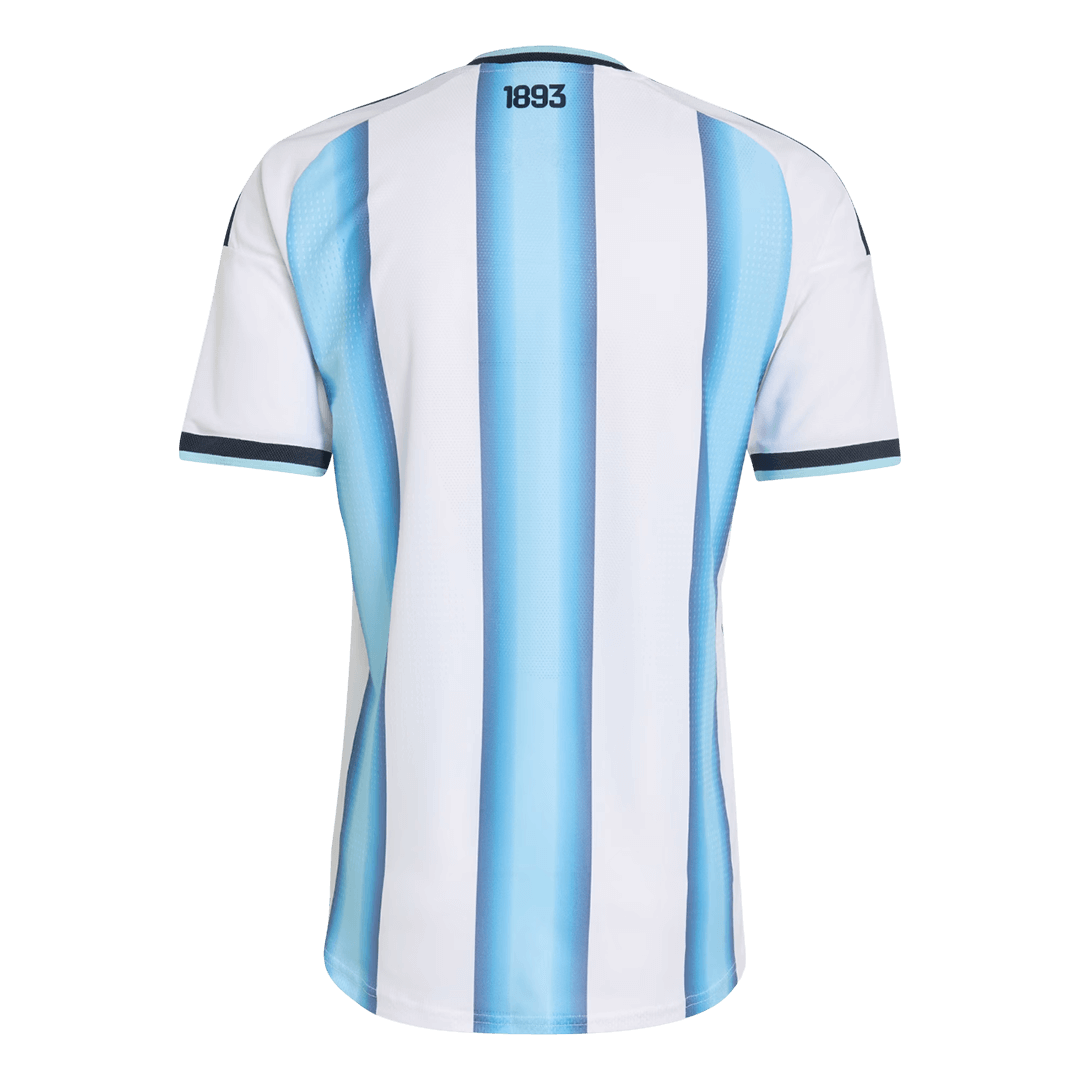 Argentinië Thuisshirt Wereldkampioenschap 2026 Blauw&Wit Speler Grote Maat