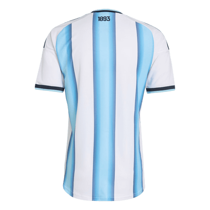 Argentinië Thuisshirt Wereldkampioenschap 2026 Blauw&Wit Speler Grote Maat