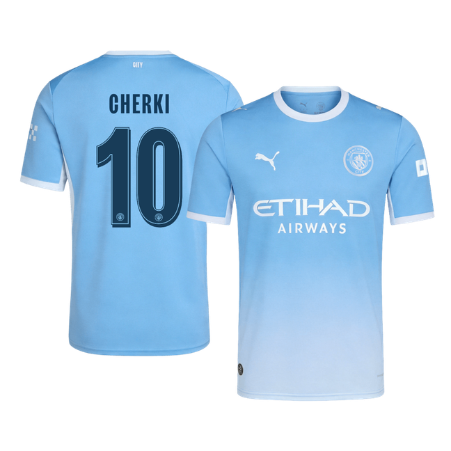 CHERKI #10 Manchester City Domicile Maillot 2026/27 Bleu - UCL