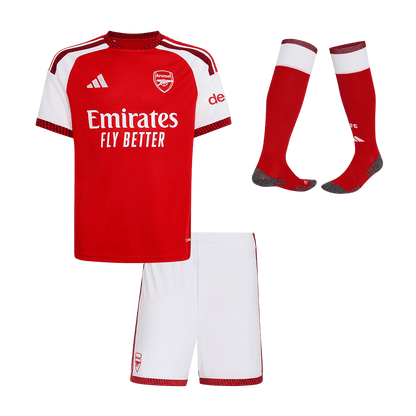 Arsenal Domicile Maillot Kit 2026/27 Enfant Rouge
