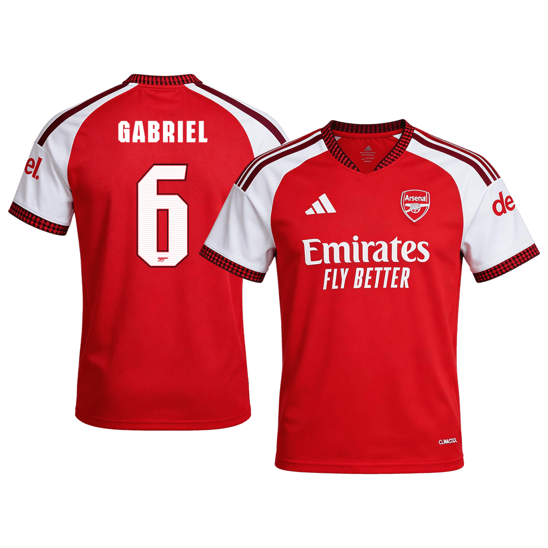 GABRIEL #6 Arsenal Domicile Maillot 2026/27 Rouge - UCL
