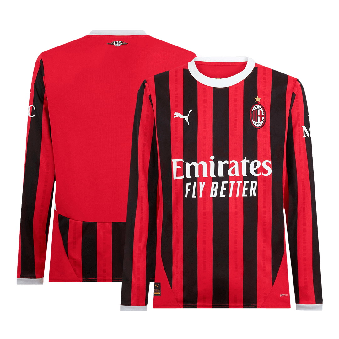 Milan AC Domicile Maillot Manches Longues 2024/25