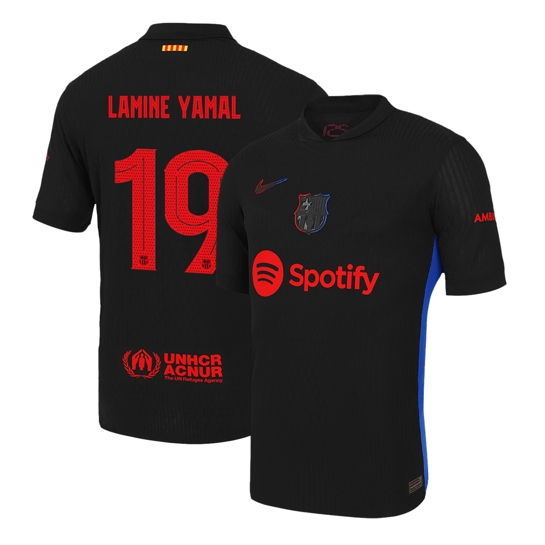 LAMINE YAMAL #19 Barcelone Extérieur Maillot 2024/25 Authentique - UCL - Mon Maillot Foot Store