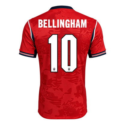 BELLINGHAM #10 Engeland Uitshirt - Wereldkampioenschap 2026 Rood