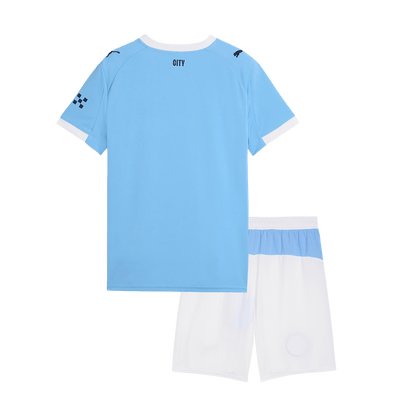 Manchester City Domicile Maillot Kit 2025/26 Enfant
