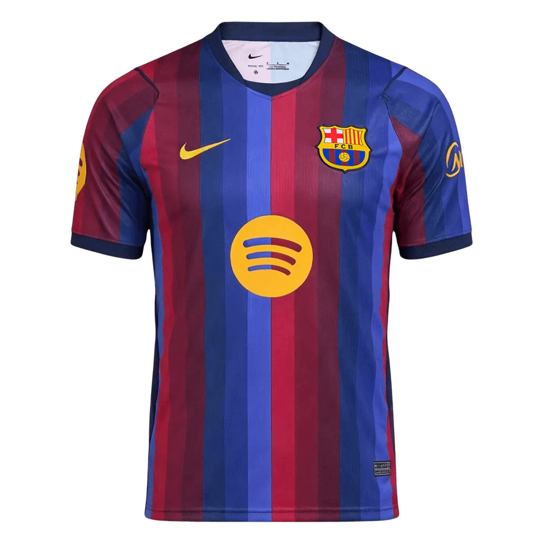 PEDRI #8 Barcelone Domicile Maillot 2026/27 Rouge&Bleu Joueur - UCL