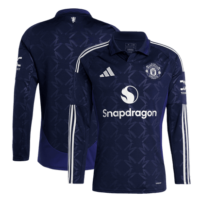 Manchester United Extérieur Maillot Manches Longues 2024/25 Grande Taille