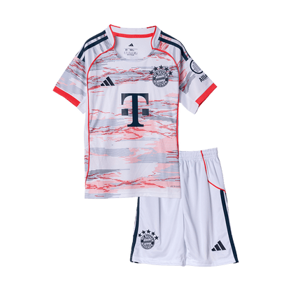 Munich Extérieur Maillot Kit 2025/26 Enfant Blanc