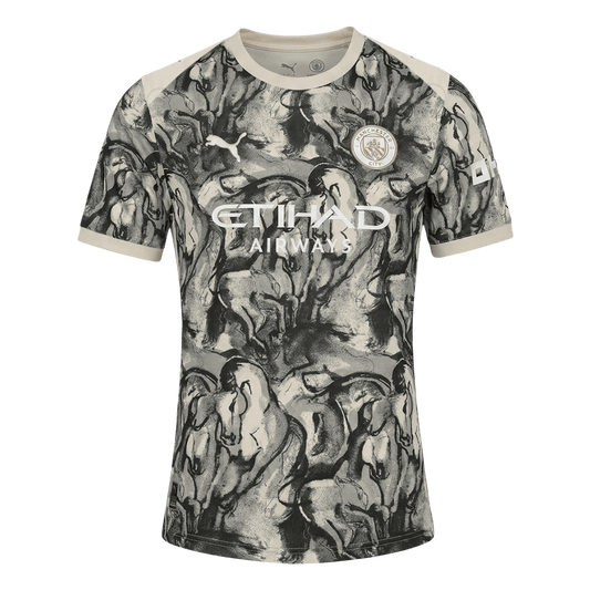 Manchester City Maillot 2025/26 Noir&Blanc