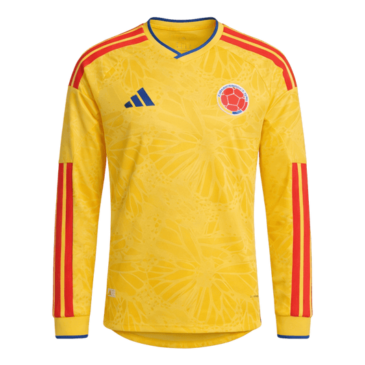 Colombie Domicile Maillot Manches Longues - Coupe du Monde 2026 Jaune Grande Taille