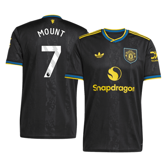MOUNT #7 Manchester United Third Maillot 2025/26 Noir