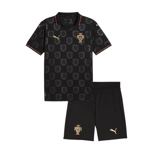 Portugal Maillot Kit Coupe du Monde 2026 Enfant Noir