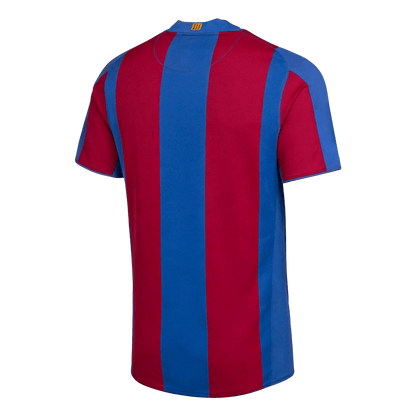 Retro FC Barcelona Thuisshirt 2007/08 Blauw&Granaat