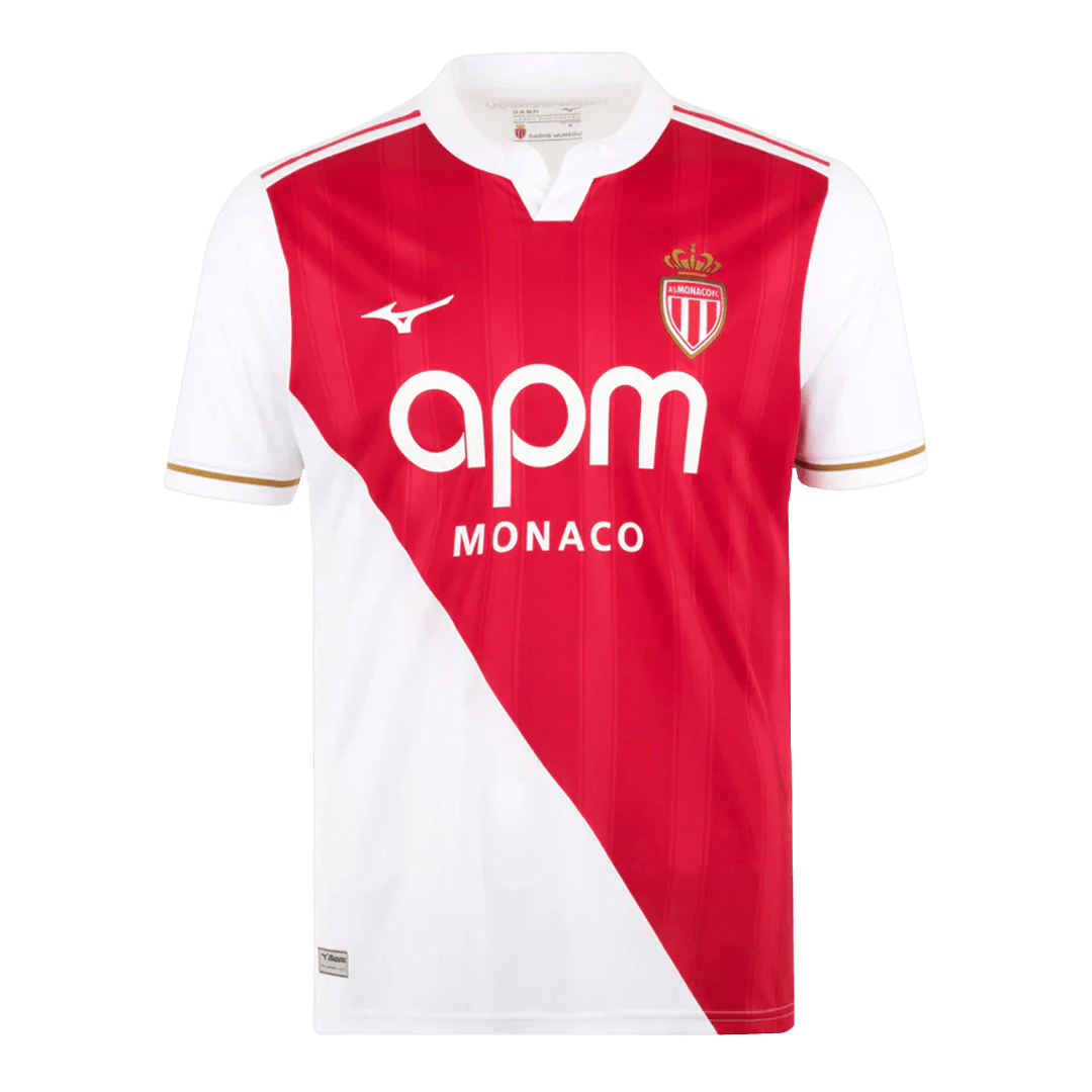 Monaco Domicile Maillot 2025/26 Red&White