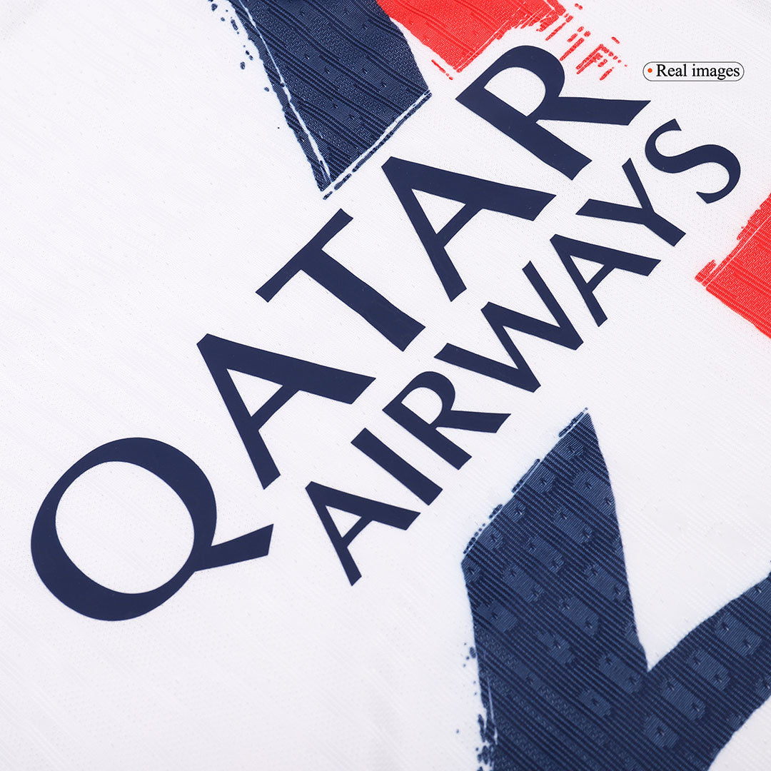 Paris Saint-Germain Extérieur Blanc Maillot 2024/25 Authentique Grande Taille