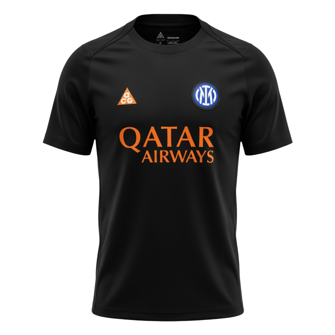 Inter Milan Pre-Match Shirt 2025/26 Zwart