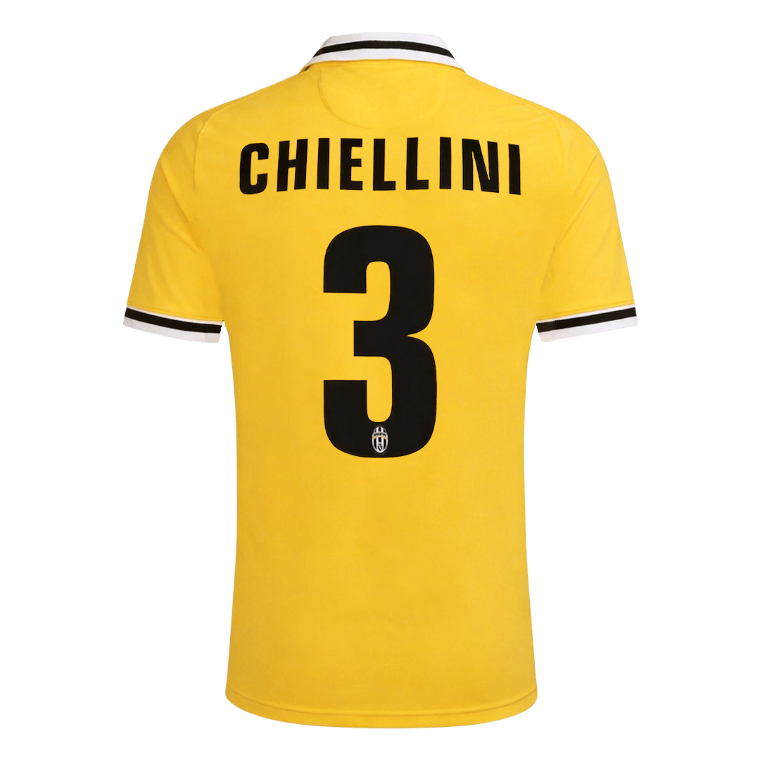 Retro CHIELLINI #3 Juventus Uit Thuisshirt 2013/14 Geel