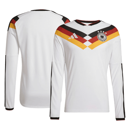 Allemagne Domicile Maillot Manches Longues - Coupe du Monde 2026 Blanc Grande Taille